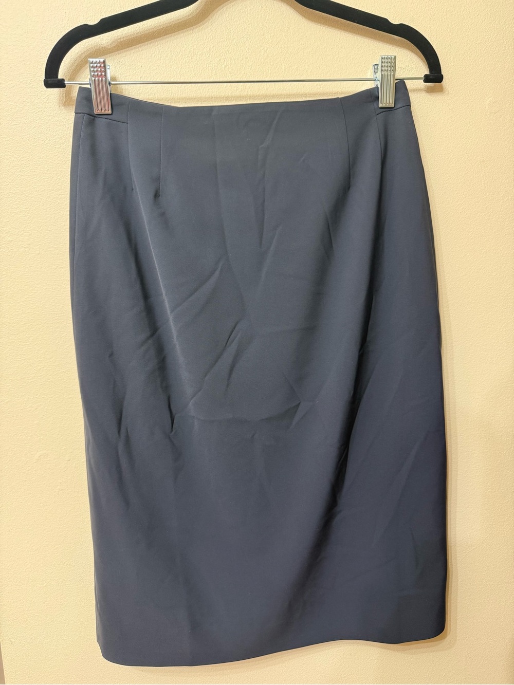 MM.LaFleur 2 Navy Pencil Skirt Cobble Hill Origami Tech Work Office Travel Sleek